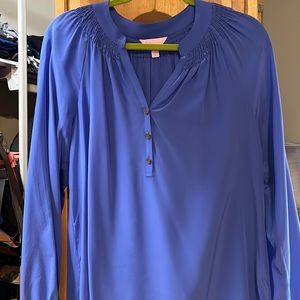 Lilly Pulitzer size large 100% silk blouse
